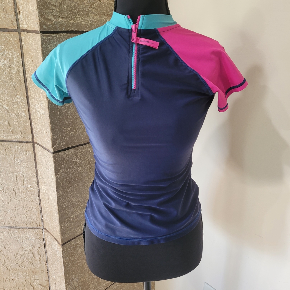 Eddie Bauer Kid's Colorblock Top - Navy, Pink, Teal